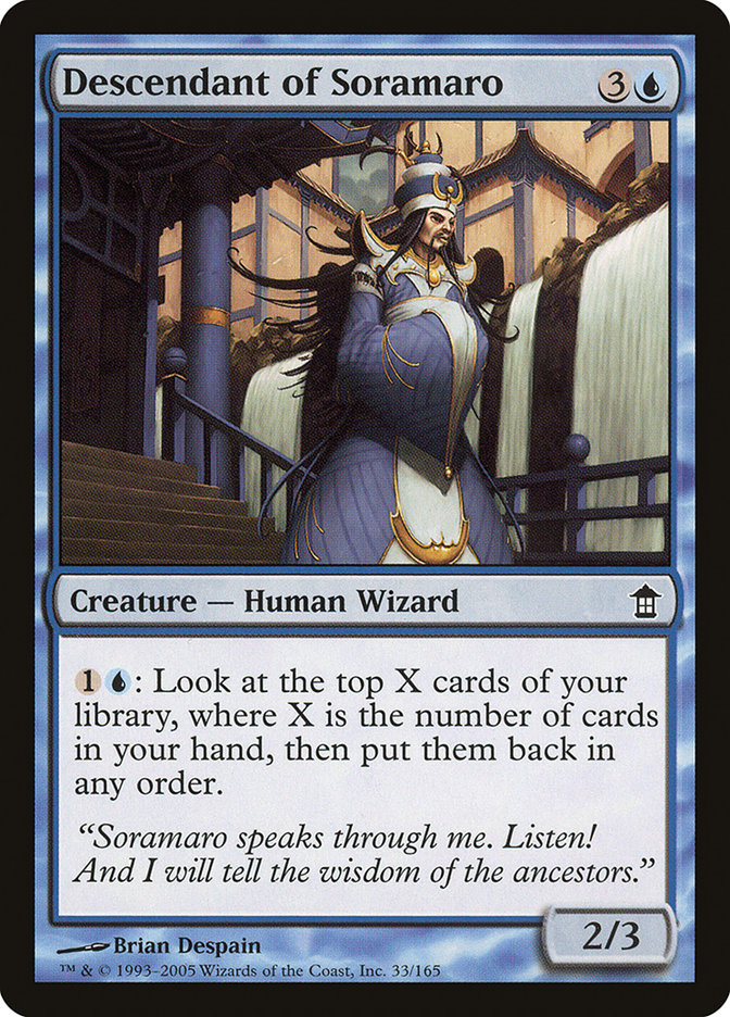 Descendant of Soramaro [Saviors of Kamigawa] | Local Legends