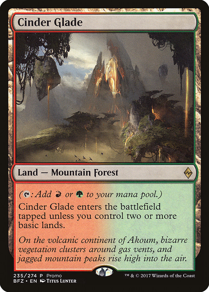 Cinder Glade (Promo) [Standard Showdown Promos] | Golgari Games