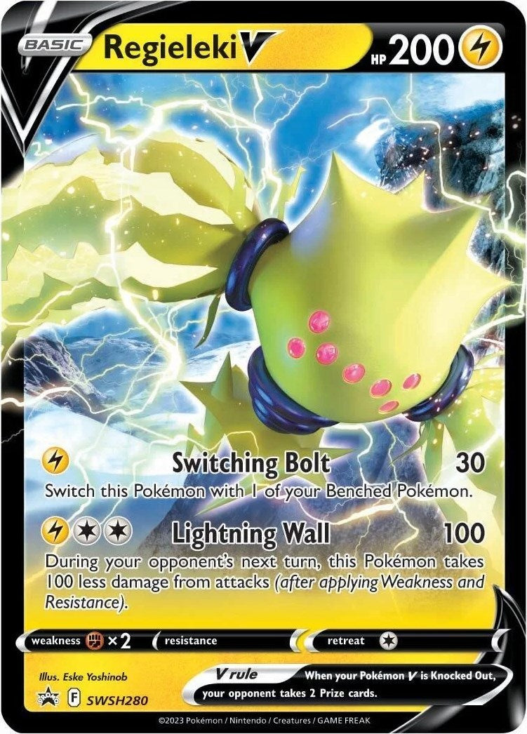 Regieleki V (SWSH280) [Sword & Shield: Black Star Promos] | Local Legends
