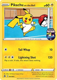 Pikachu on the Ball (001/005) [Miscellaneous Cards] | Golgari Games