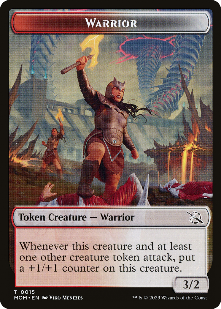 Warrior // Thopter Double-Sided Token [March of the Machine Tokens] | Golgari Games