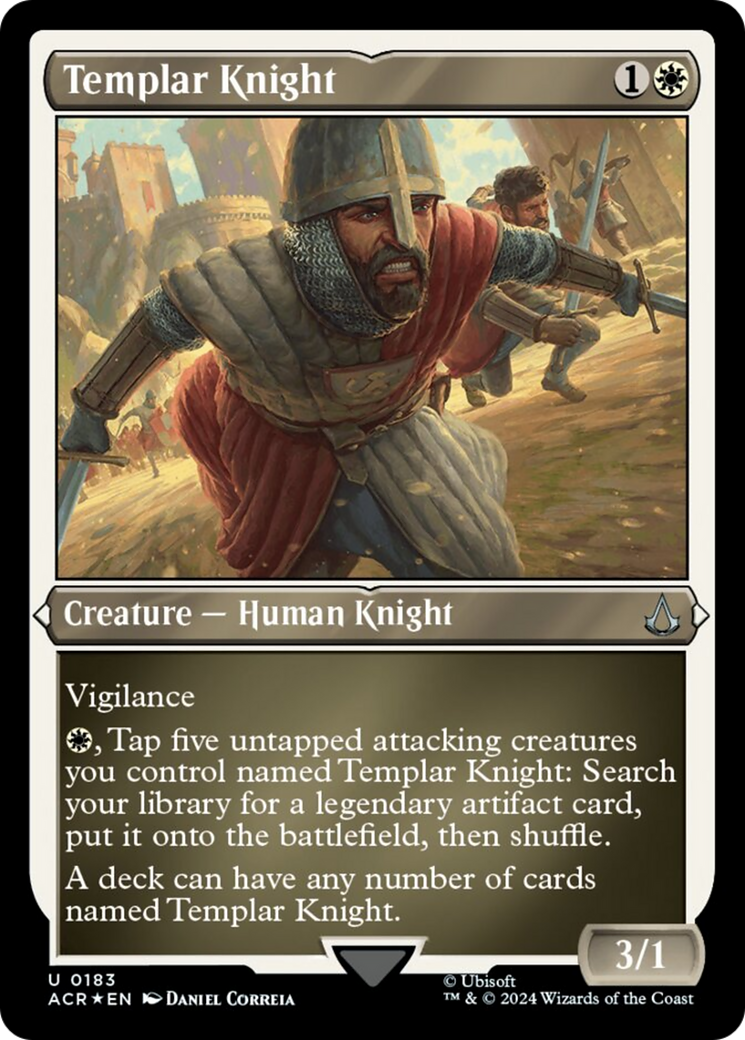 Templar Knight (Foil Etched) [Assassin's Creed] | Golgari Games