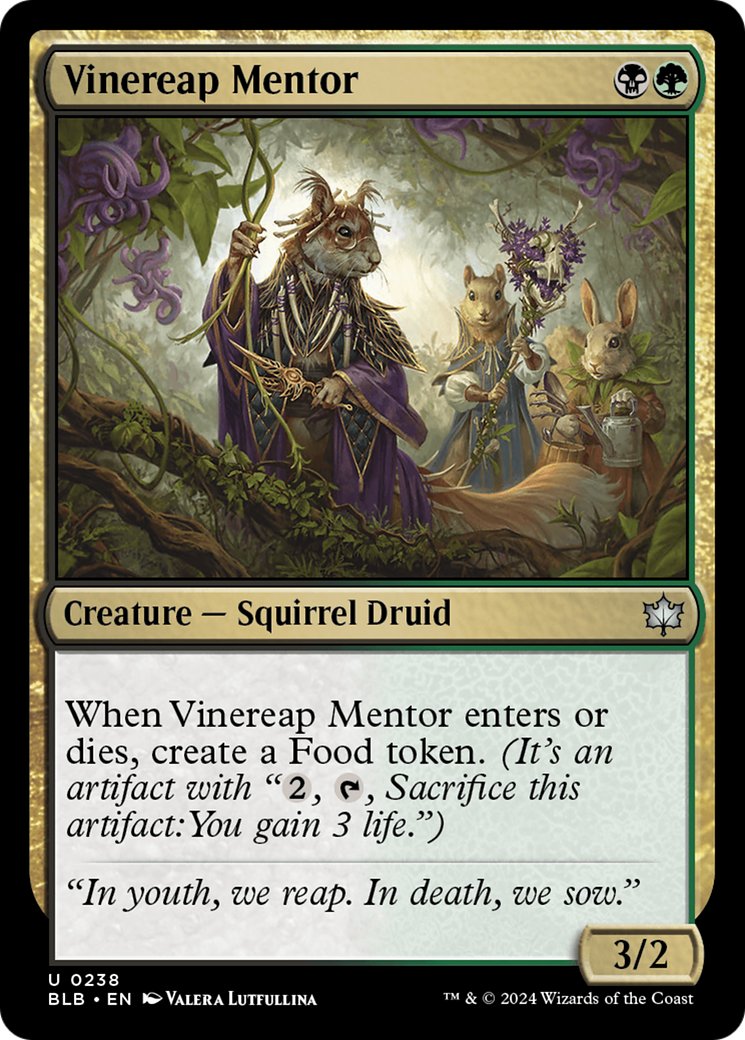 Vinereap Mentor [Bloomburrow] | Golgari Games