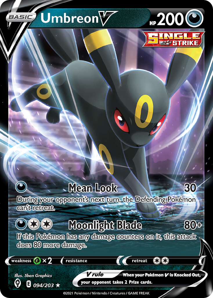 Umbreon V (094/203) (Intro Deck) [Sword & Shield: Evolving Skies] | Golgari Games