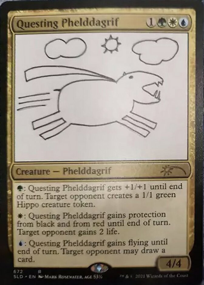 Questing Phelddagrif (672) [Secret Lair Drop Promos] | Local Legends