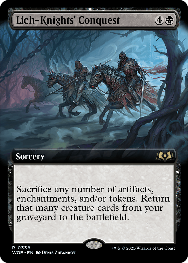Lich-Knights' Conquest (Extended Art) [Wilds of Eldraine] | Local Legends