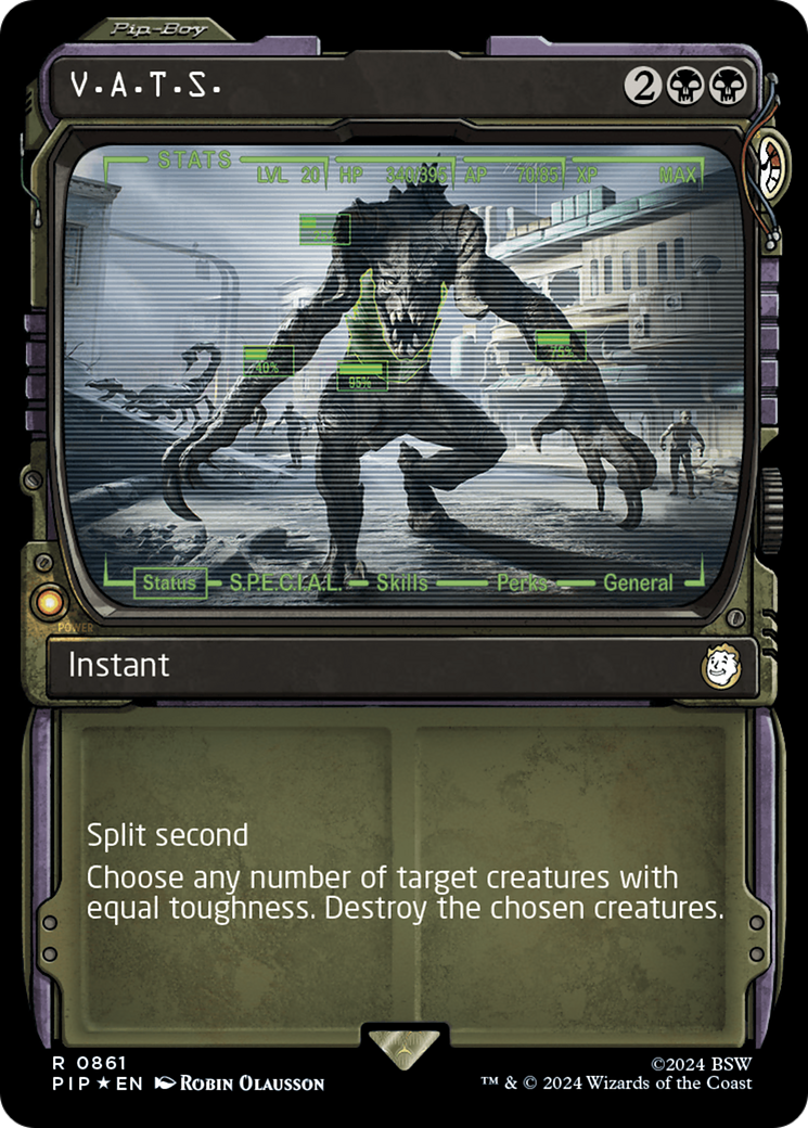 V.A.T.S. (Showcase) (Surge Foil) [Fallout] | Local Legends