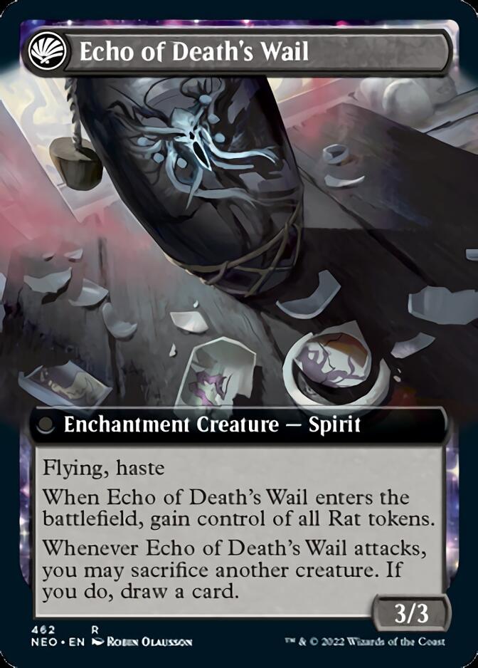 Tribute to Horobi // Echo of Death's Wail (Extended Art) [Kamigawa: Neon Dynasty] | Golgari Games