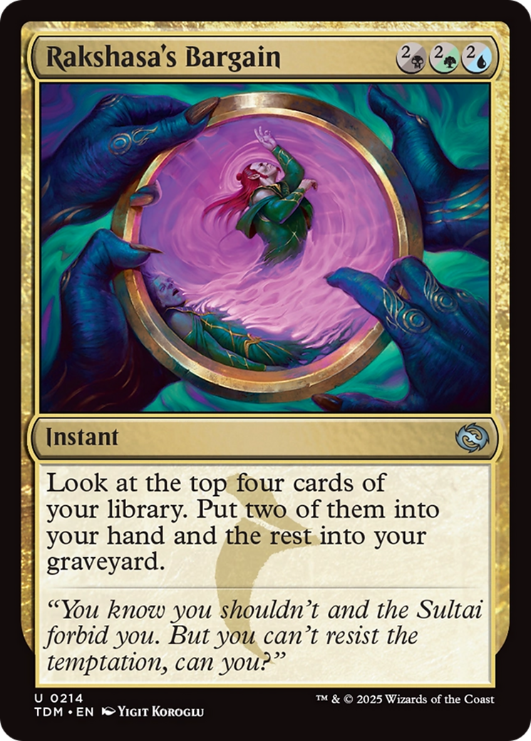 Rakshasa's Bargain [Tarkir: Dragonstorm] | Local Legends