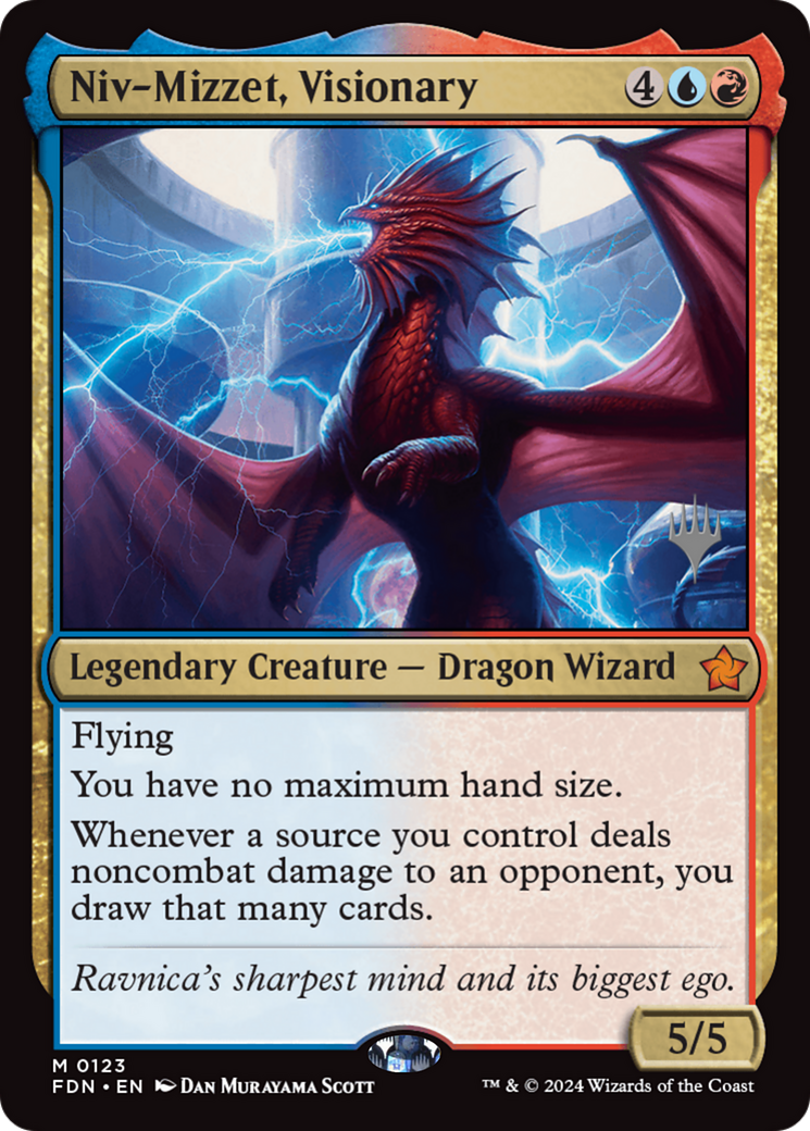 Niv-Mizzet, Visionary (Promo Pack) [Foundations Promos] | Local Legends