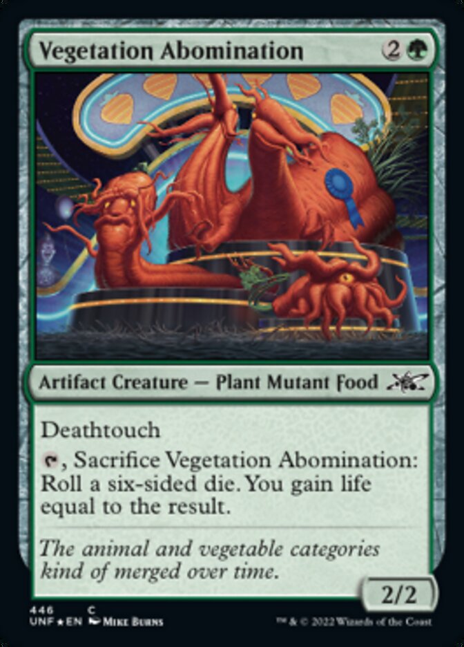 Vegetation Abomination (Galaxy Foil) [Unfinity] | Golgari Games