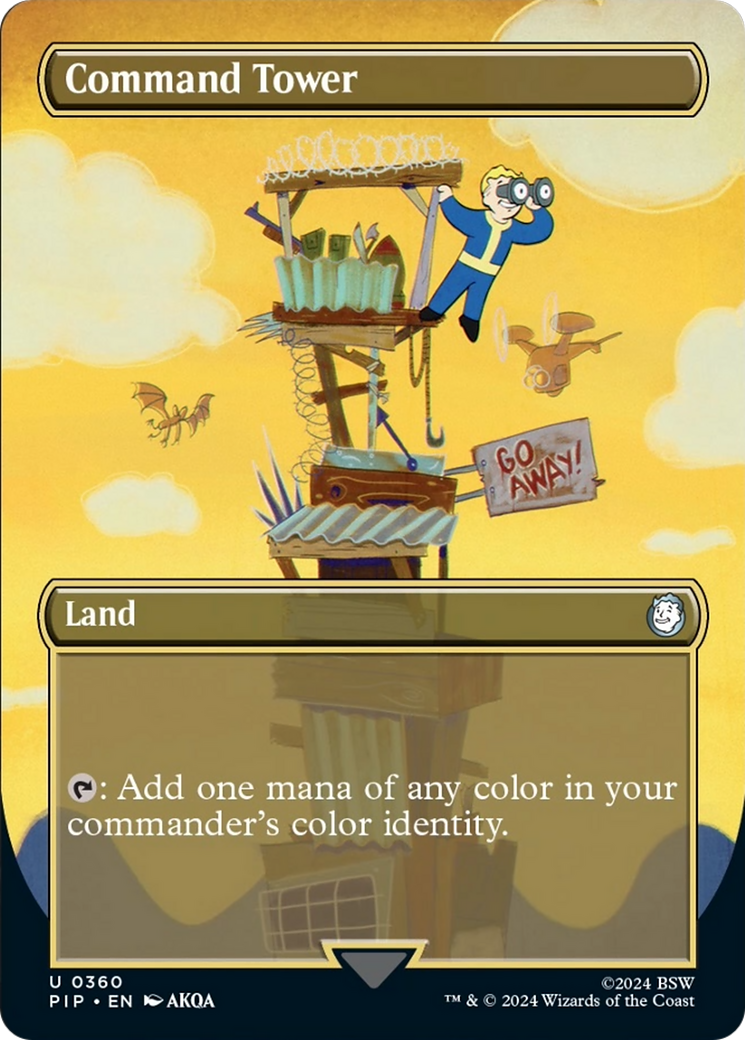 Command Tower (Borderless) [Fallout] | Golgari Games