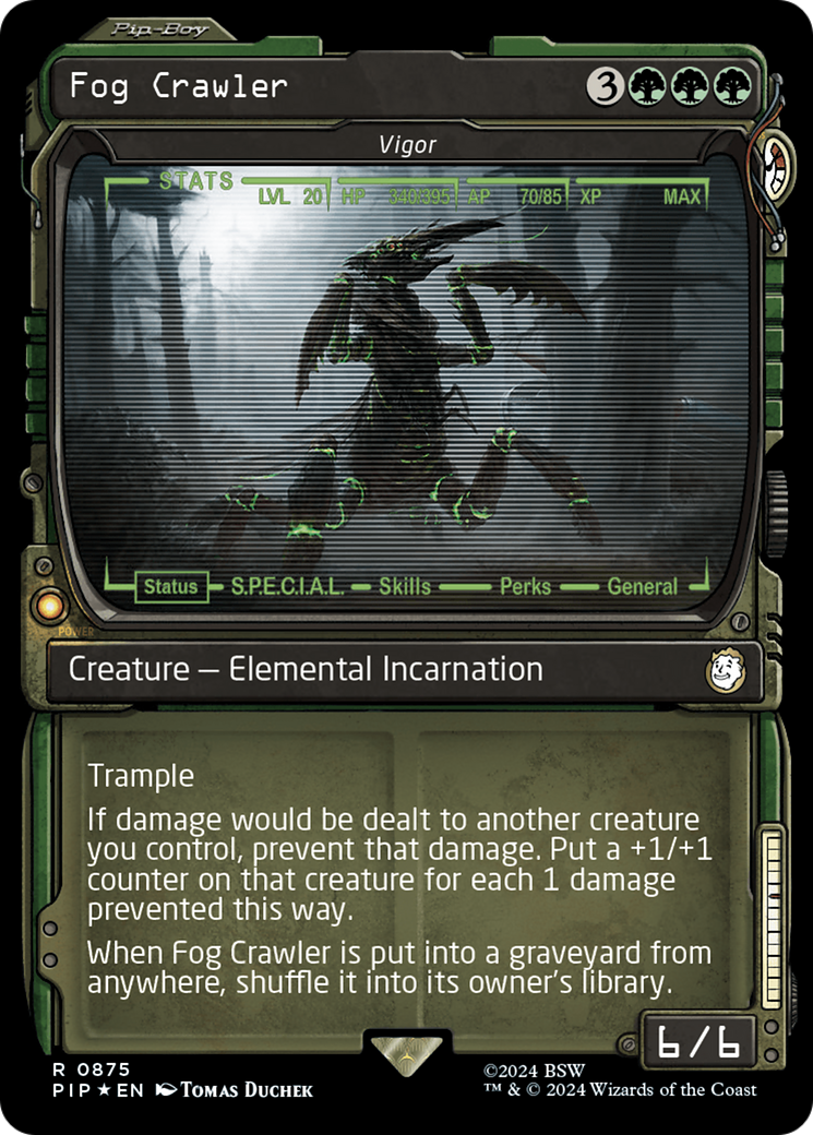 Fog Crawler - Vigor (Showcase) (Surge Foil) [Fallout] | Golgari Games