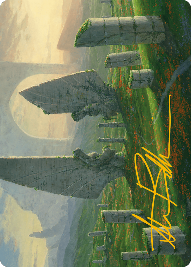 Monumental Henge Art Card (Gold-Stamped Signature) [Modern Horizons 3 Art Series] | Local Legends