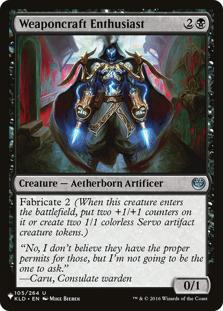 Weaponcraft Enthusiast [The List] | Local Legends