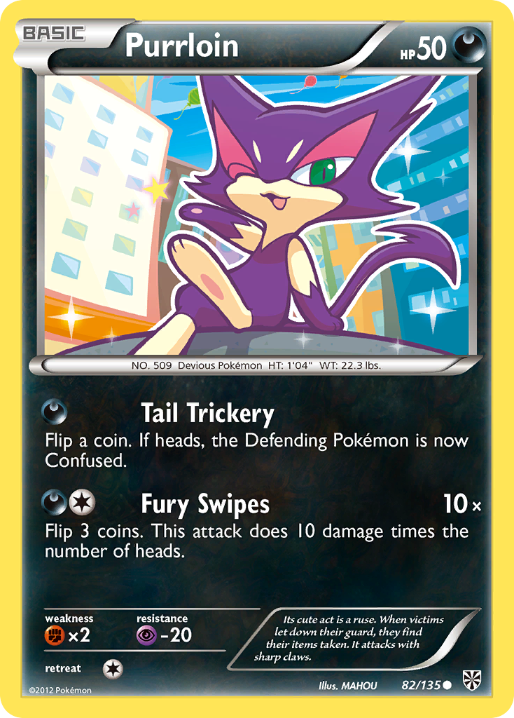 Purrloin (82/135) [Black & White: Plasma Storm] | Local Legends