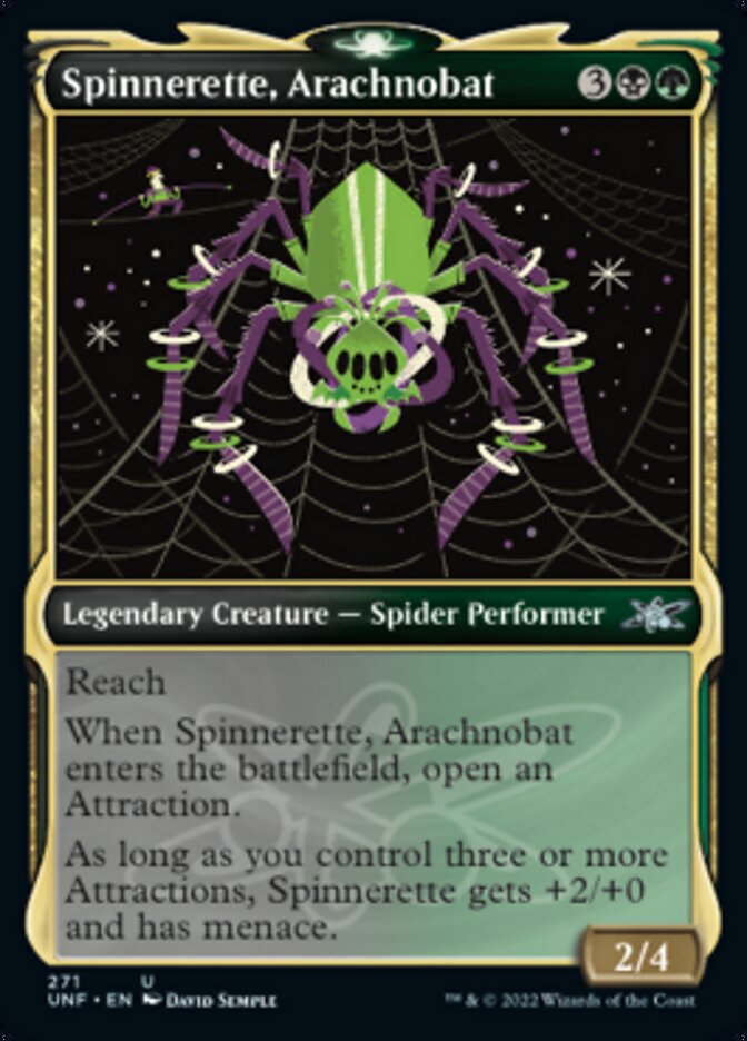 Spinnerette, Arachnobat (Showcase) [Unfinity] | Golgari Games