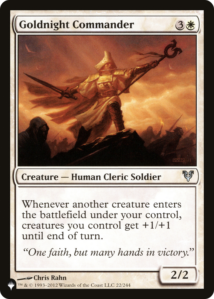 Goldnight Commander [The List] | Local Legends