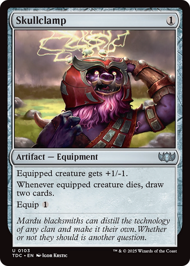 Skullclamp [Tarkir: Dragonstorm Commander] | Local Legends