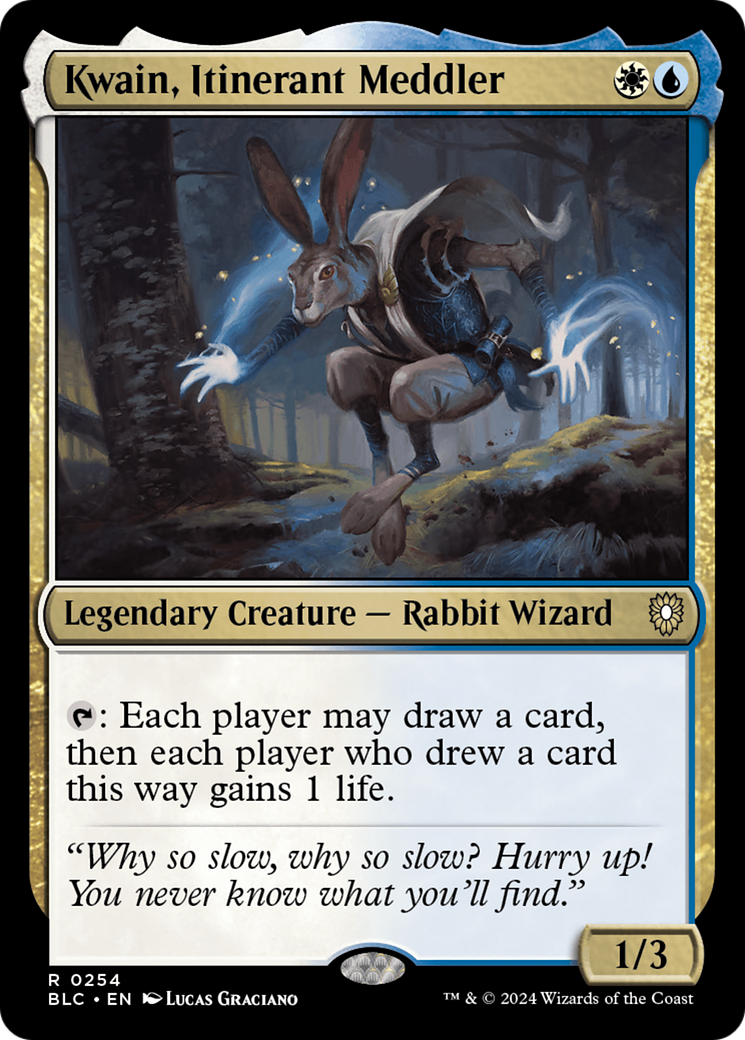 Kwain, Itinerant Meddler [Bloomburrow Commander] | Local Legends