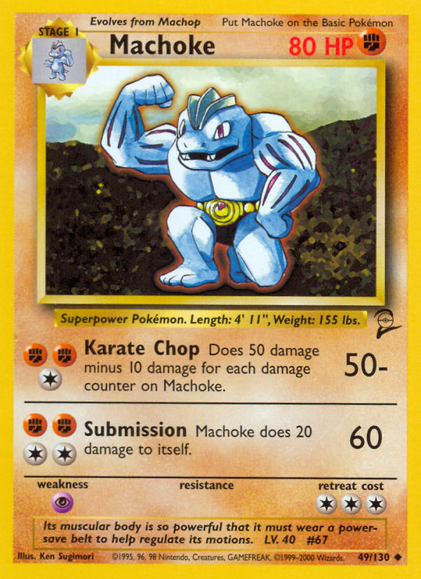 Machoke (49/130) [Base Set 2] | Local Legends