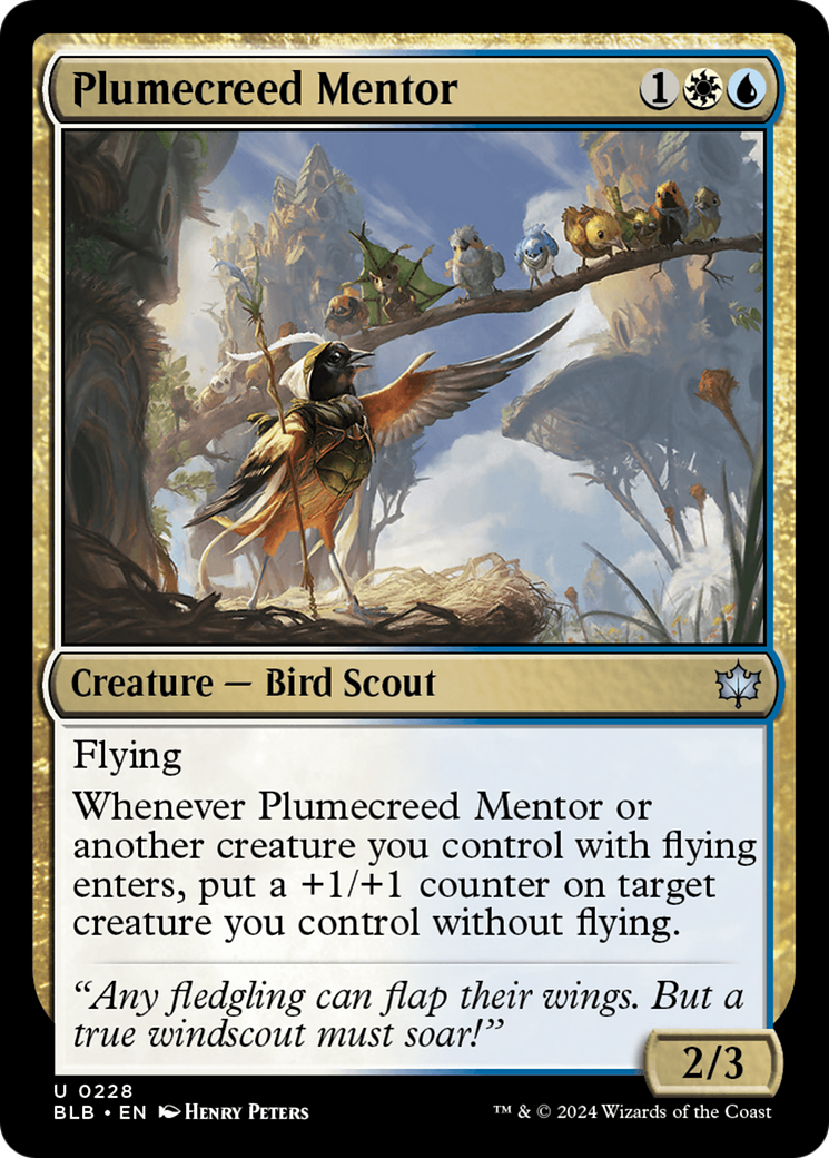 Plumecreed Mentor [Bloomburrow] | Golgari Games