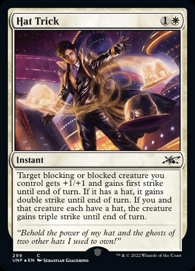 Hat Trick (Galaxy Foil) [Unfinity] | Local Legends