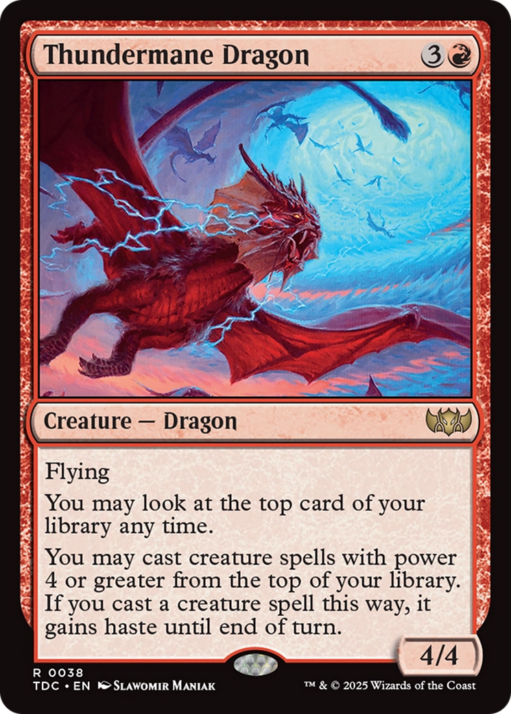 Thundermane Dragon [Tarkir: Dragonstorm Commander] | Local Legends