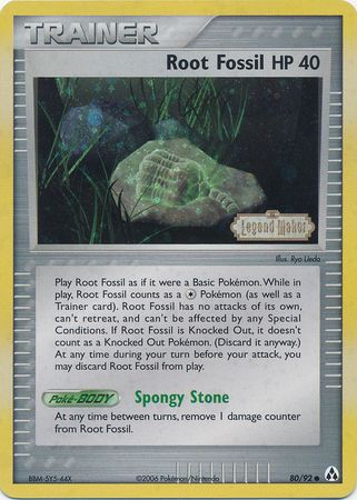 Root Fossil (80/92) (Stamped) [EX: Legend Maker] | Local Legends