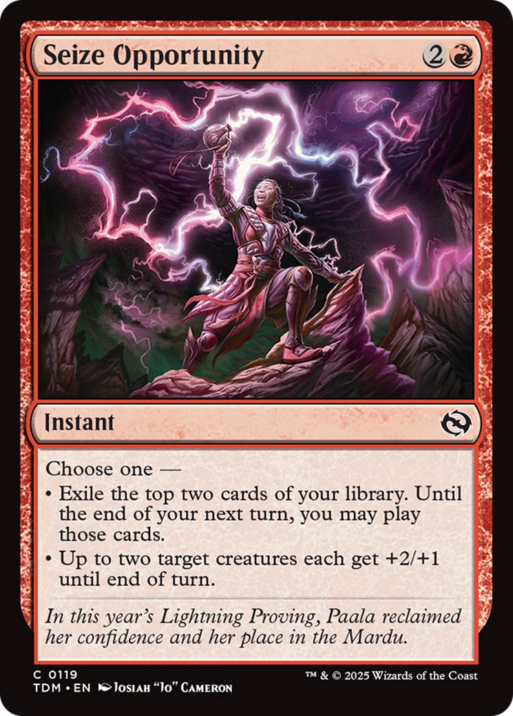 Seize Opportunity [Tarkir: Dragonstorm] | Local Legends