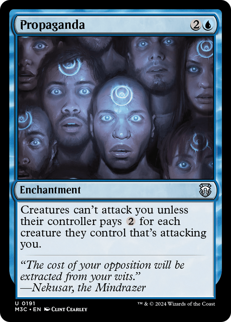 Propaganda (Ripple Foil) [Modern Horizons 3 Commander] | Local Legends