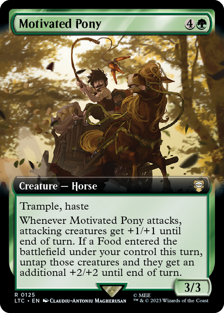 Motivated Pony (Extended Art) [The Lord of the Rings: Tales of Middle-Earth Commander] | Golgari Games