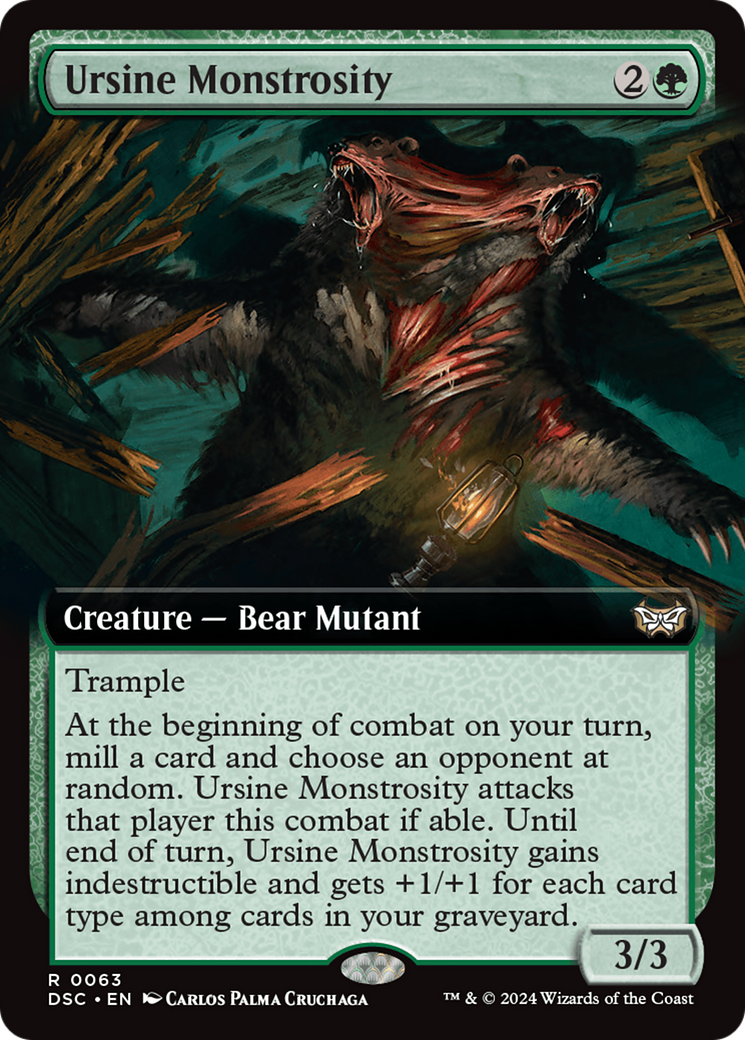 Ursine Monstrosity (Extended Art) [Duskmourn: House of Horror Commander] | Local Legends