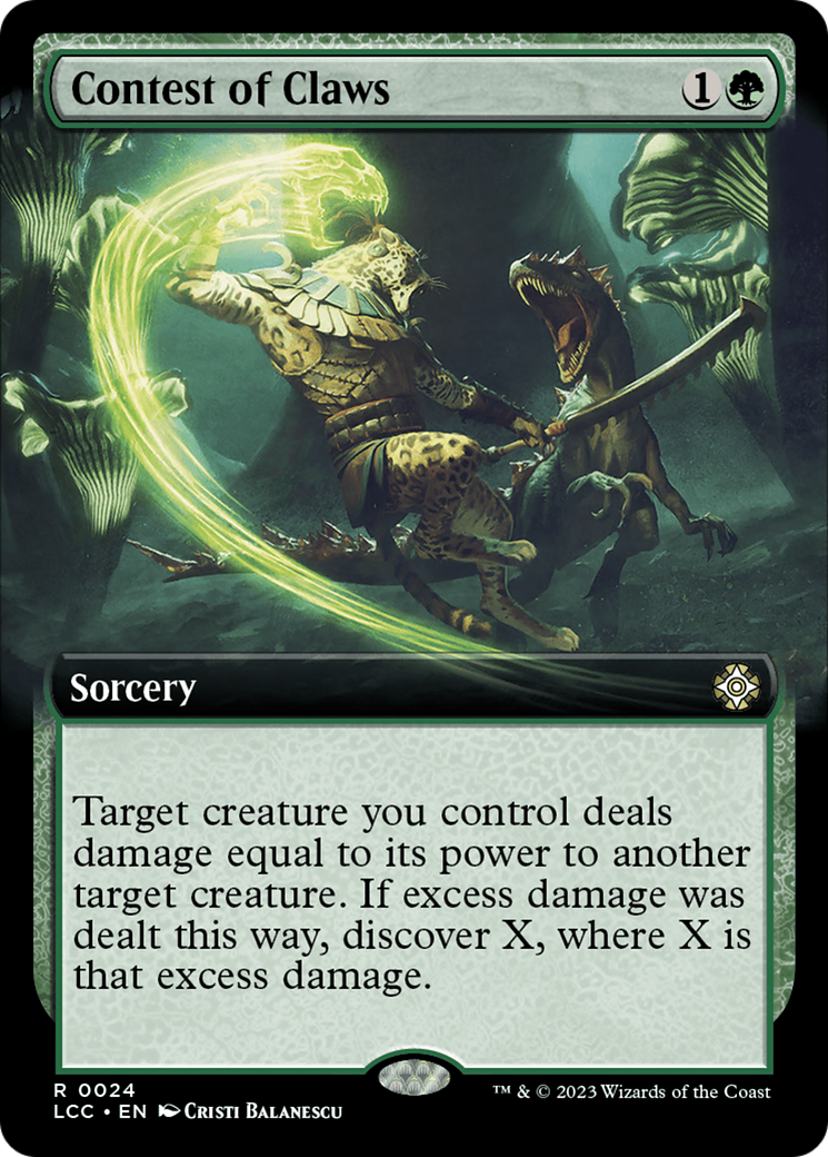 Contest of Claws (Extended Art) [The Lost Caverns of Ixalan Commander] | Local Legends