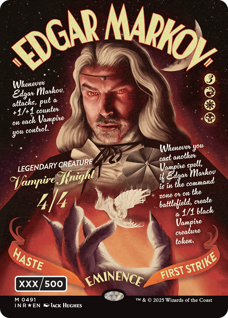 Edgar Markov (Showcase) (Serial Numbered) (Double Rainbow Foil) [Innistrad Remastered] | Local Legends