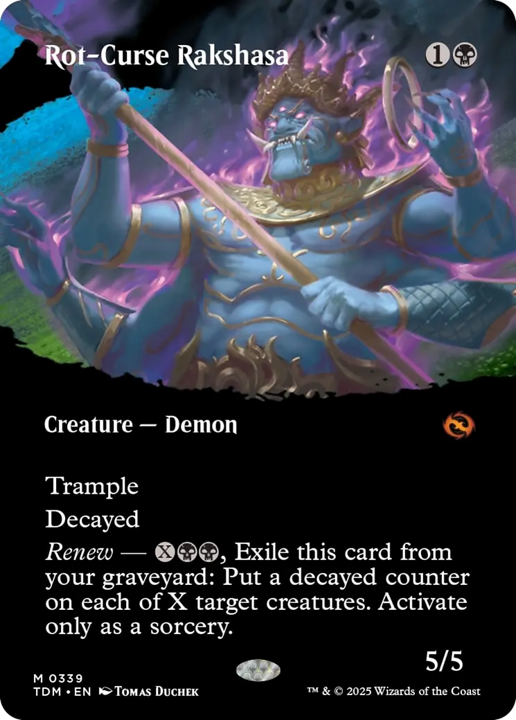 Rot-Curse Rakshasa (Borderless) [Tarkir: Dragonstorm] | Local Legends