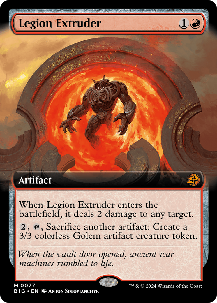 Legion Extruder (Extended Art) [Outlaws of Thunder Junction: The Big Score] | Golgari Games