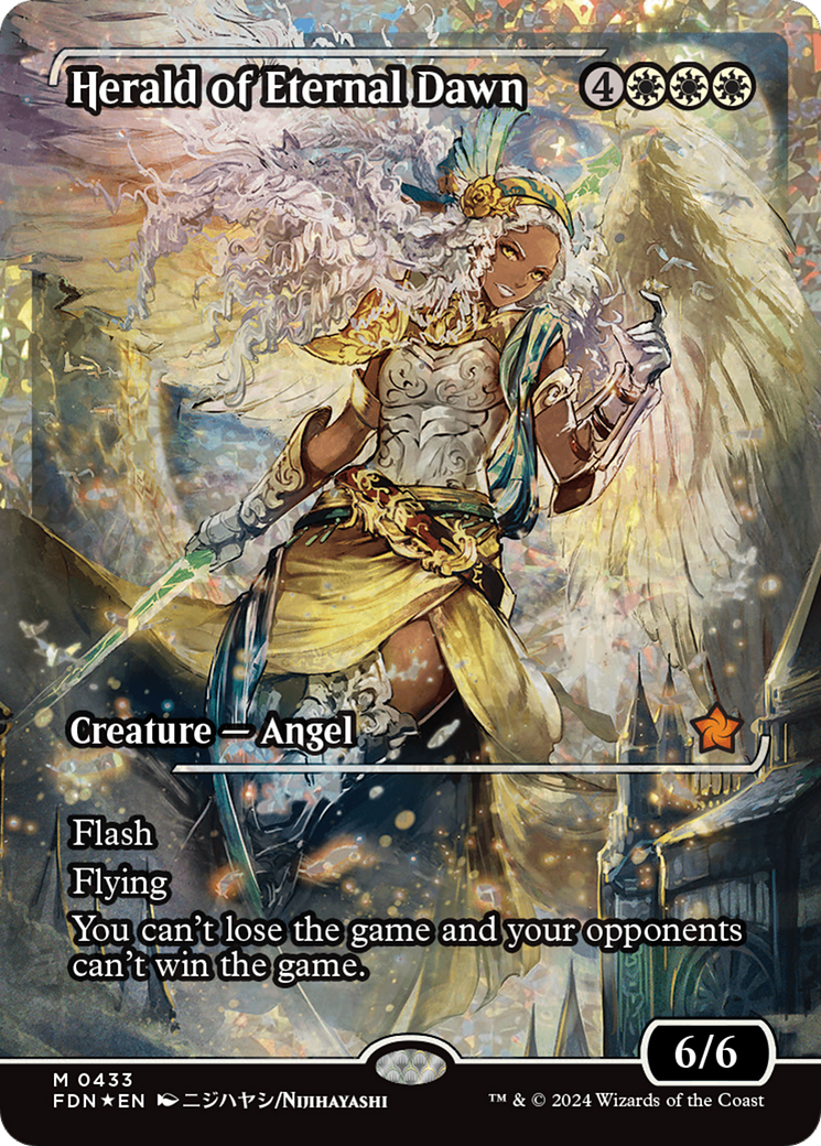 Herald of Eternal Dawn (Showcase) (Fracture Foil) [Foundations] | Local Legends