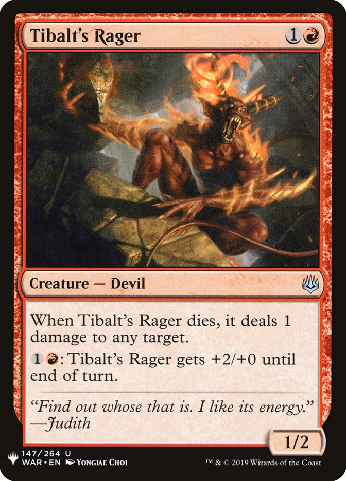 Tibalt's Rager [Mystery Booster] | Local Legends