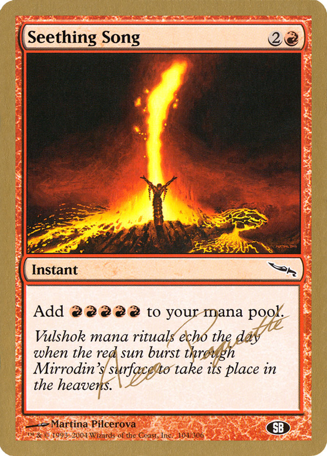 Seething Song (Aeo Paquette) (SB) [World Championship Decks 2004] | Local Legends