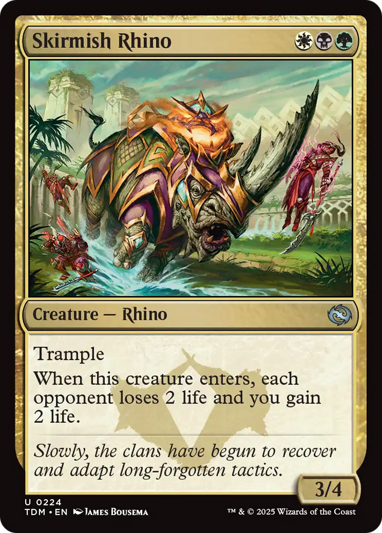 Skirmish Rhino (224) [Tarkir: Dragonstorm] | Local Legends
