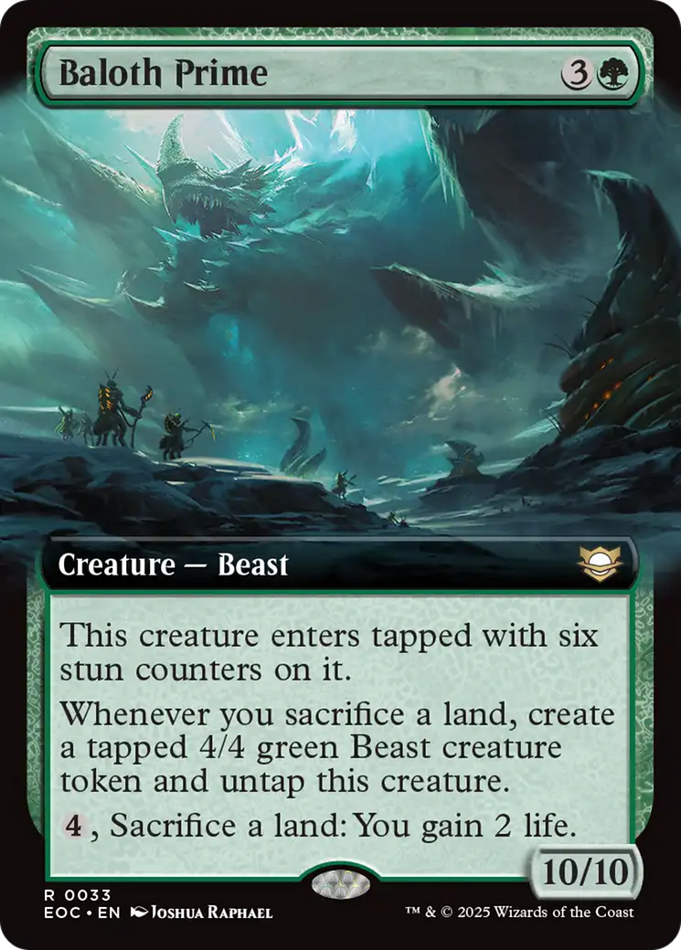 Baloth Prime (Extended Art) [Edge of Eternities Commander] | Local Legends