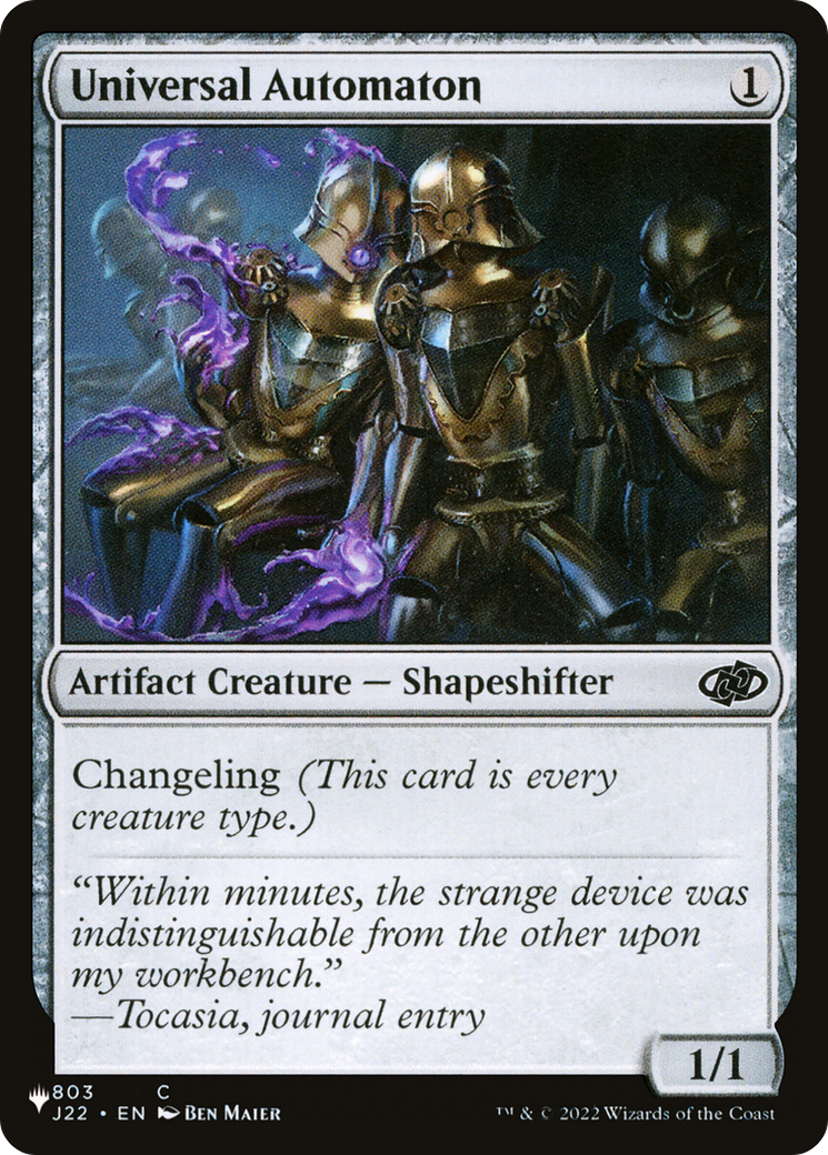 Universal Automaton (J22) [The List] | Local Legends