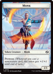 Copy // Monk Double-Sided Token [Tarkir: Dragonstorm Tokens] | Local Legends