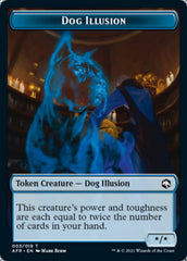 Dog Illusion // Boo Double-Sided Token [Dungeons & Dragons: Adventures in the Forgotten Realms Tokens] | Local Legends