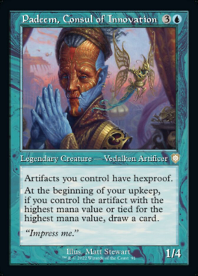 Padeem, Consul of Innovation (Retro) [The Brothers' War Commander] | Local Legends