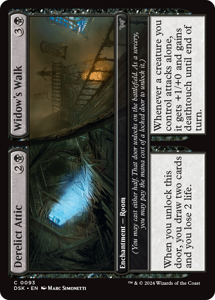 Derelict Attic // Widow's Walk [Duskmourn: House of Horror] | Golgari Games