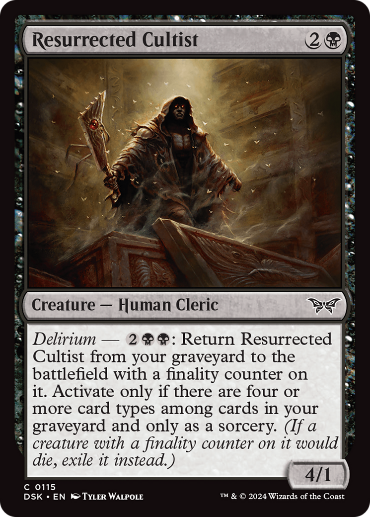 Resurrected Cultist [Duskmourn: House of Horror] | Local Legends