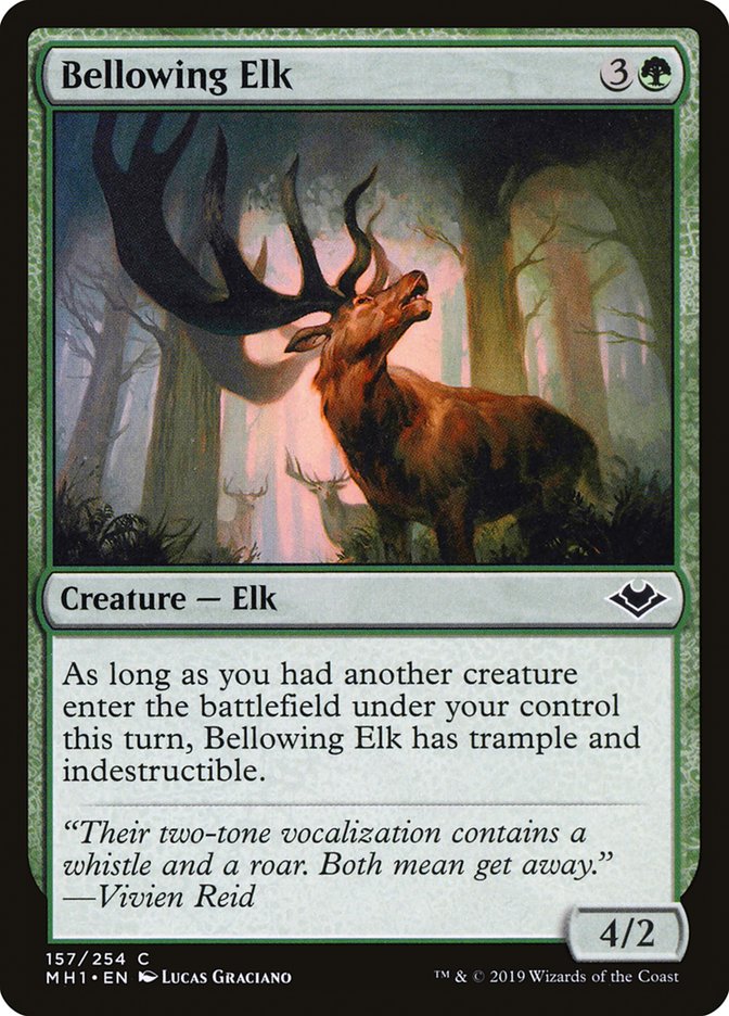 Bellowing Elk [Modern Horizons] | Golgari Games