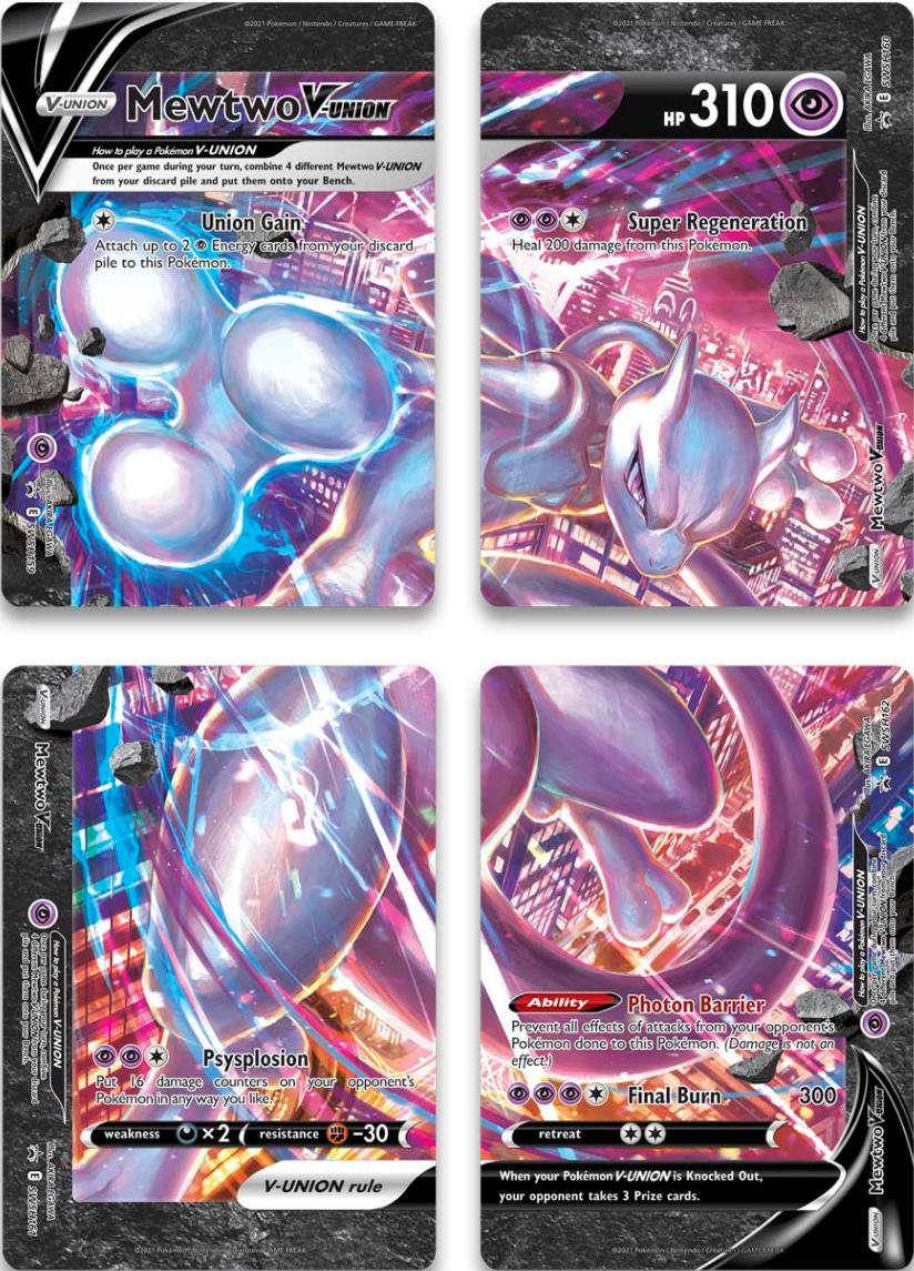 Mewtwo V-Union (Set of 4) [Sword & Shield: Black Star Promos] | Local Legends